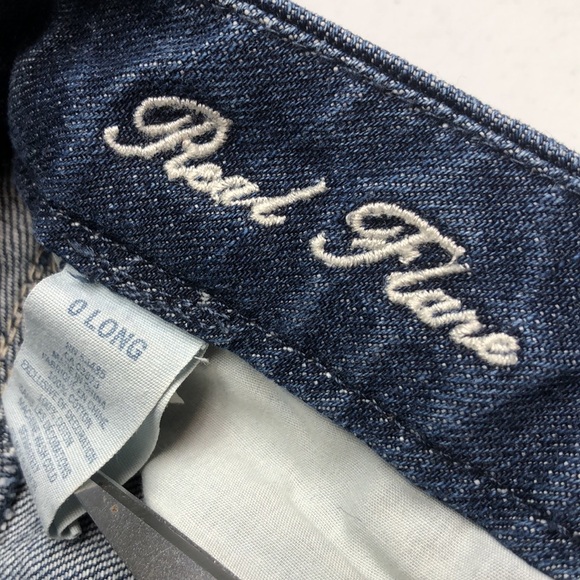 BOHO AMERICAN EAGLE VINTAGE MID-RISE REAL FLARE JEANS 0/25x34 🦅 - Picture 1 of 13